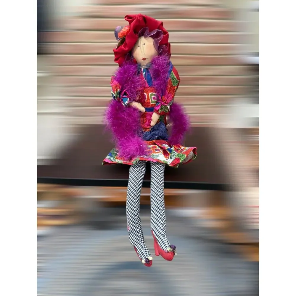 VTG CARMEN MANAGO RARE Mavis Doll Red Hat Lady 24